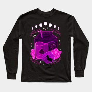 Halloween juice Witch Black Cat Witchcraft Mysticism Long Sleeve T-Shirt